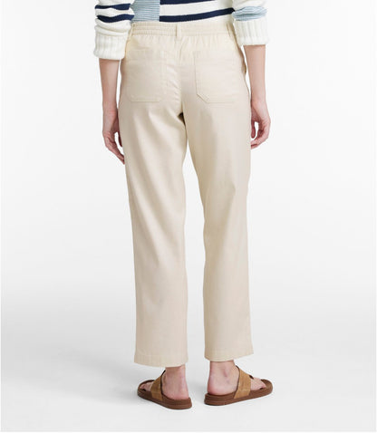 Women's Comfort Stretch Cotton/Linen Pants, High-Rise Ankle - US 1750