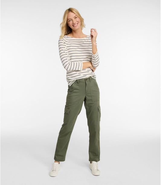 Women's Comfort Stretch Pants, Mid-Rise Straight-Leg Cargo - US 3357