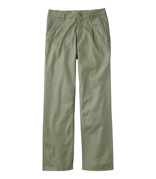 Women's Signature Easy-Cotton Pleated Chinos, Ankle - US 2402
