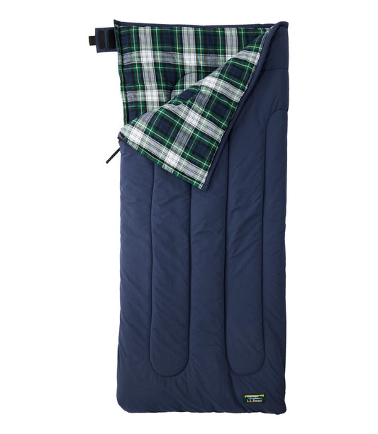 Kids' L.L.Bean Flannel Lined Camp Sleeping Bag, 40° - US 2291