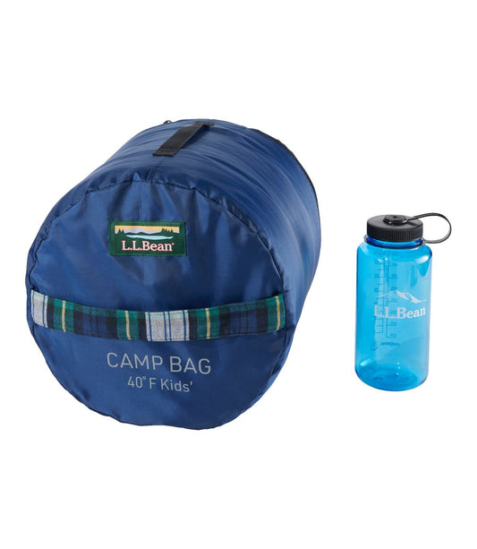 Kids' L.L.Bean Flannel Lined Camp Sleeping Bag, 40° - US 2291