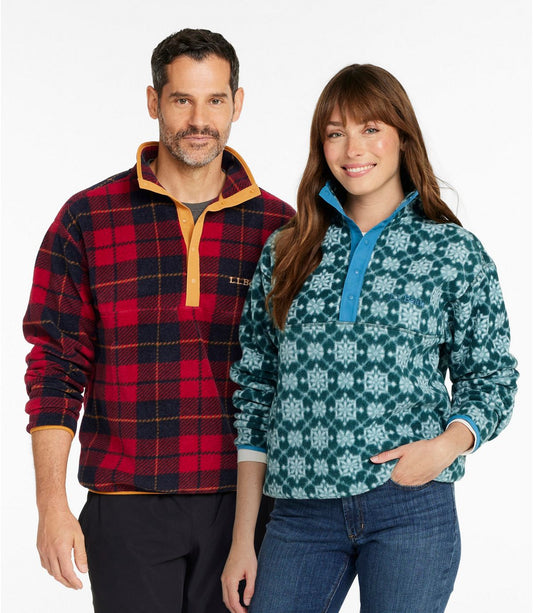 Adults' Bean's Classic Fleece Pullover, Print - US 2932
