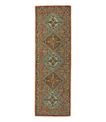 Bordered Medallion Wool Tufted Runner - US 0970