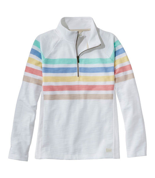 Women's Peaks Island Quarter-Zip Pullover, Stripe - US 5805