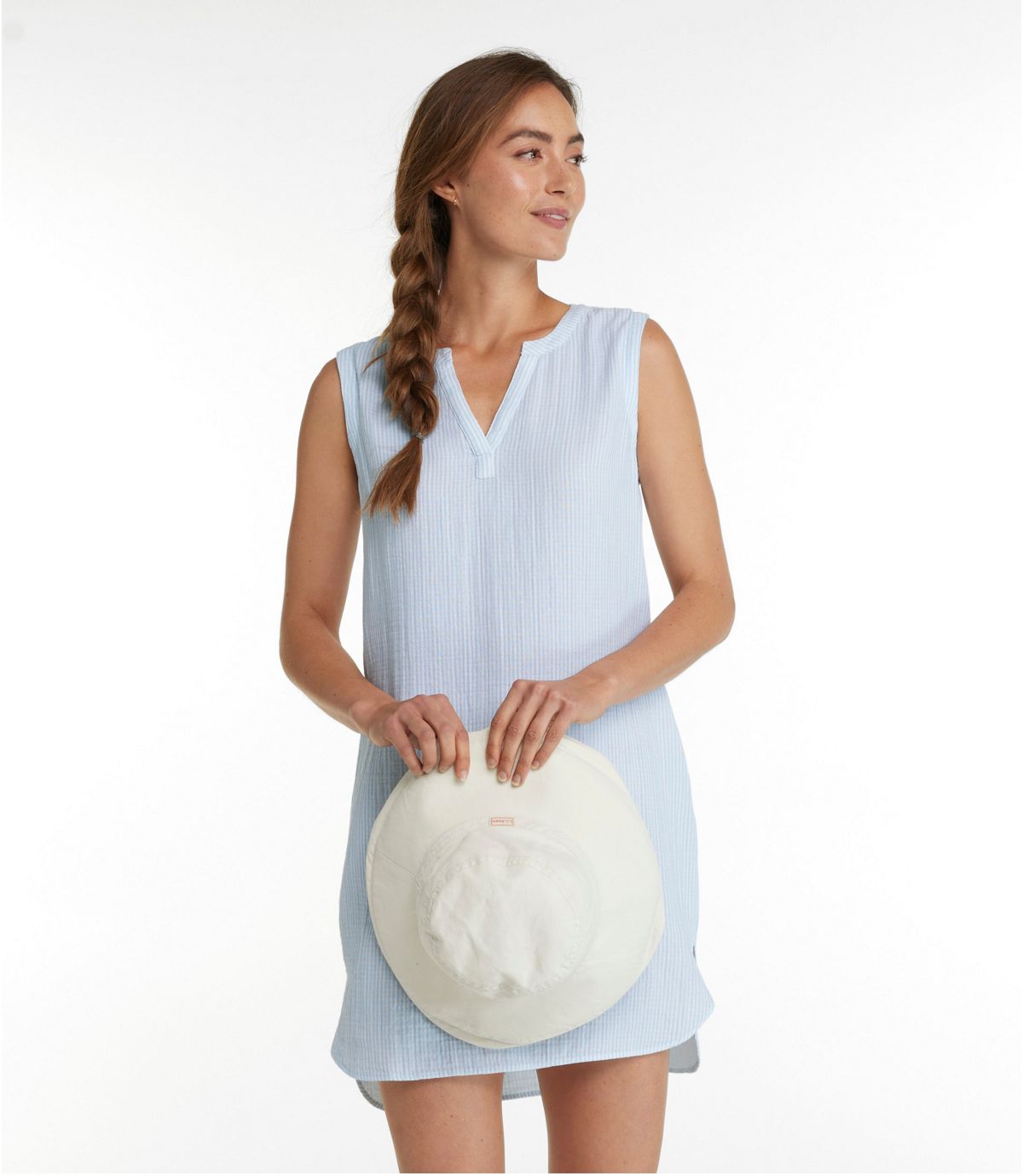 Women's Cloud Gauze Cover-Up Dress, Stripe - US 1160