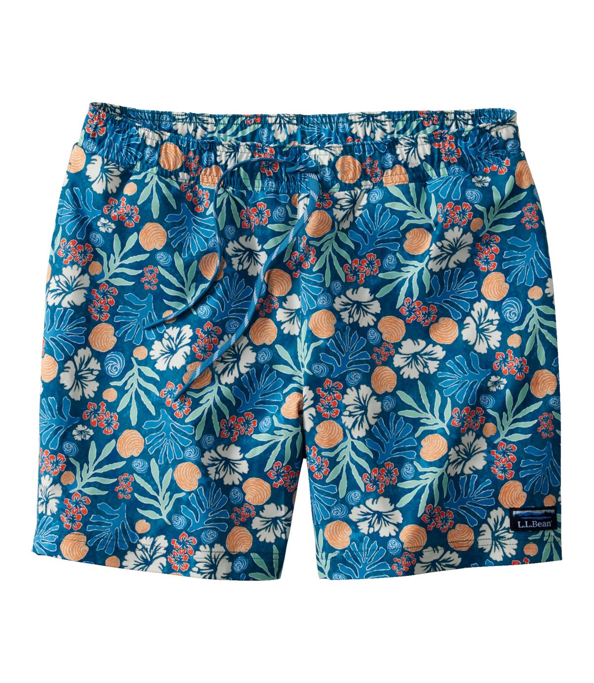 Men's Vacationland Stretch Swim Trunks, Print, 6" - US 8994