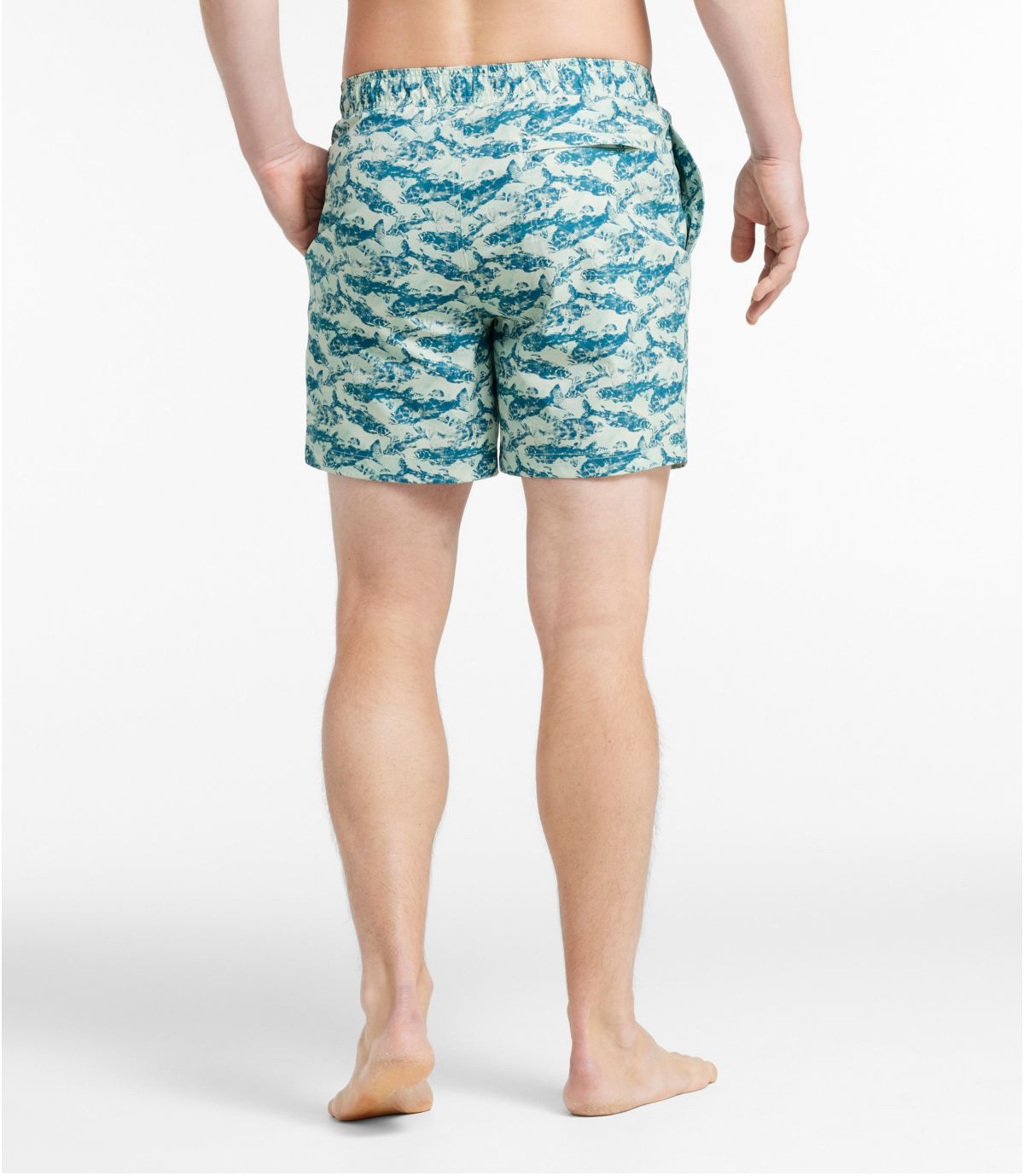 Men's Vacationland Stretch Swim Trunks, Print, 6" - US 8994