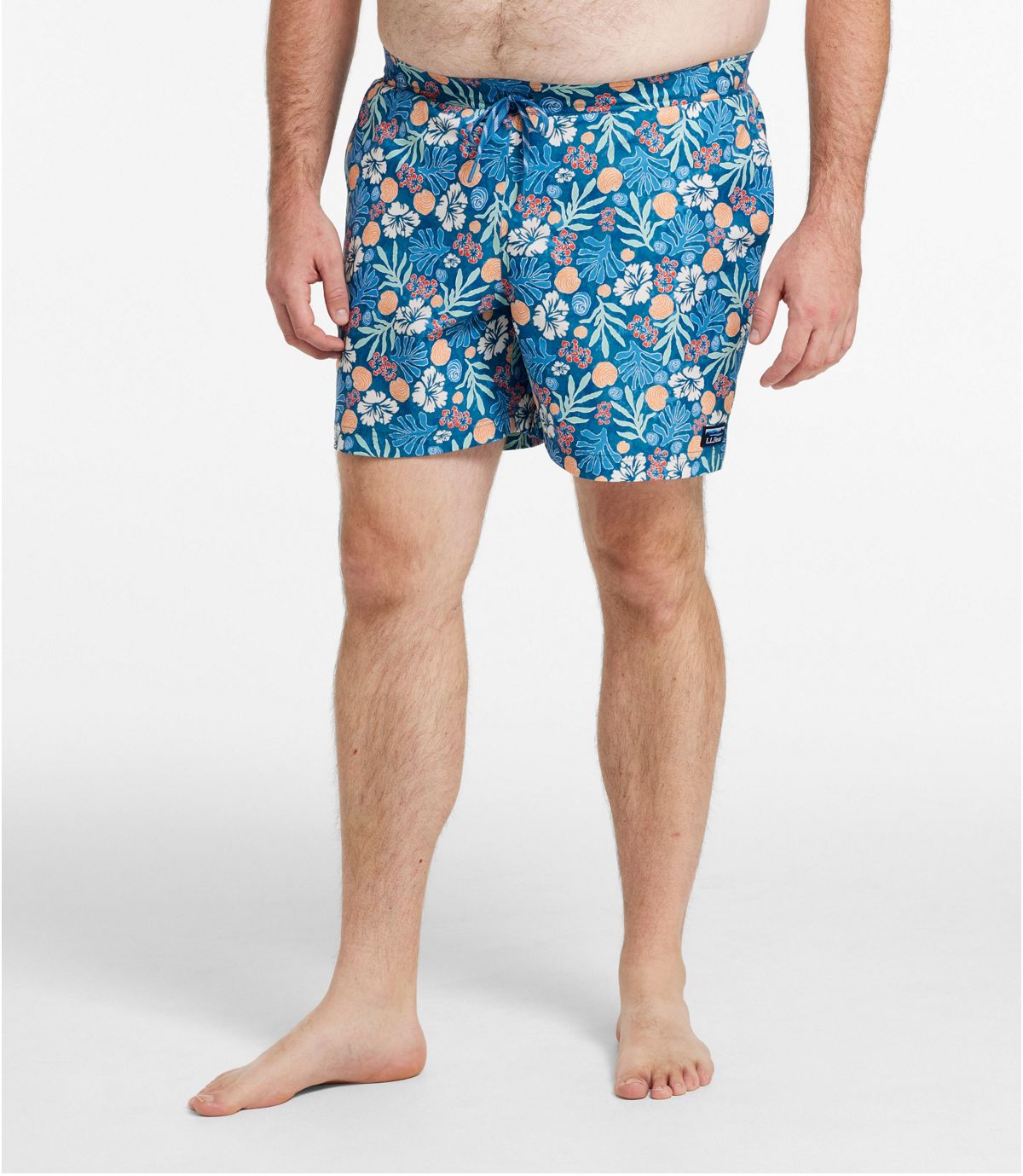Men's Vacationland Stretch Swim Trunks, Print, 6" - US 8994