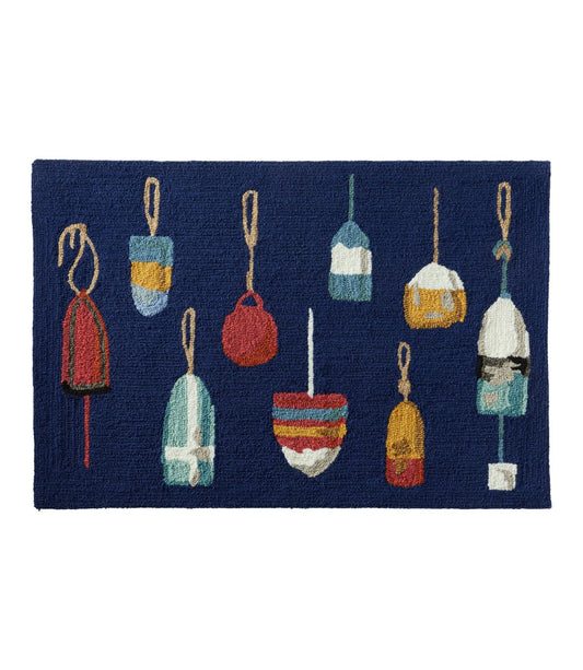 Indoor/Outdoor Vacationland Rug, Buoys - US 0998
