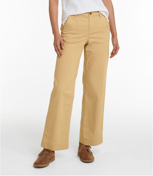 Women's Comfort Stretch Pants, Mid-Rise Wide-Leg Chino - US 8100