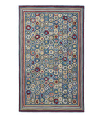 Bean's Wool Hooked Rug, Coins - US 6455