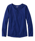 Women's L.L.Bean V-Neck Henley, Long-Sleeve - US 3951