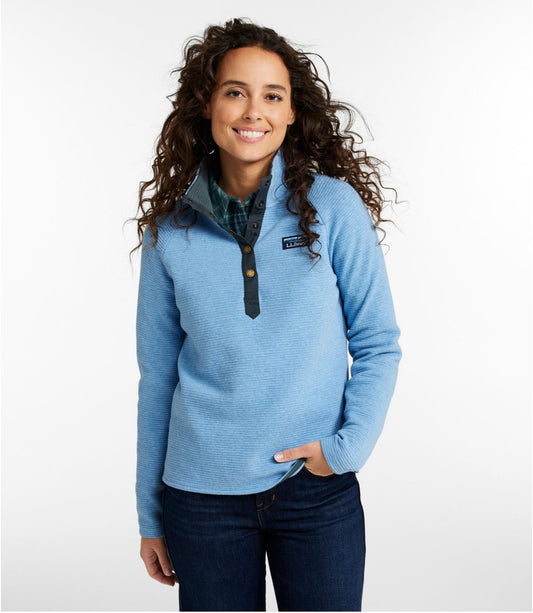Women's Lakewashed Double-Knit Quarter-Snap - US 1347