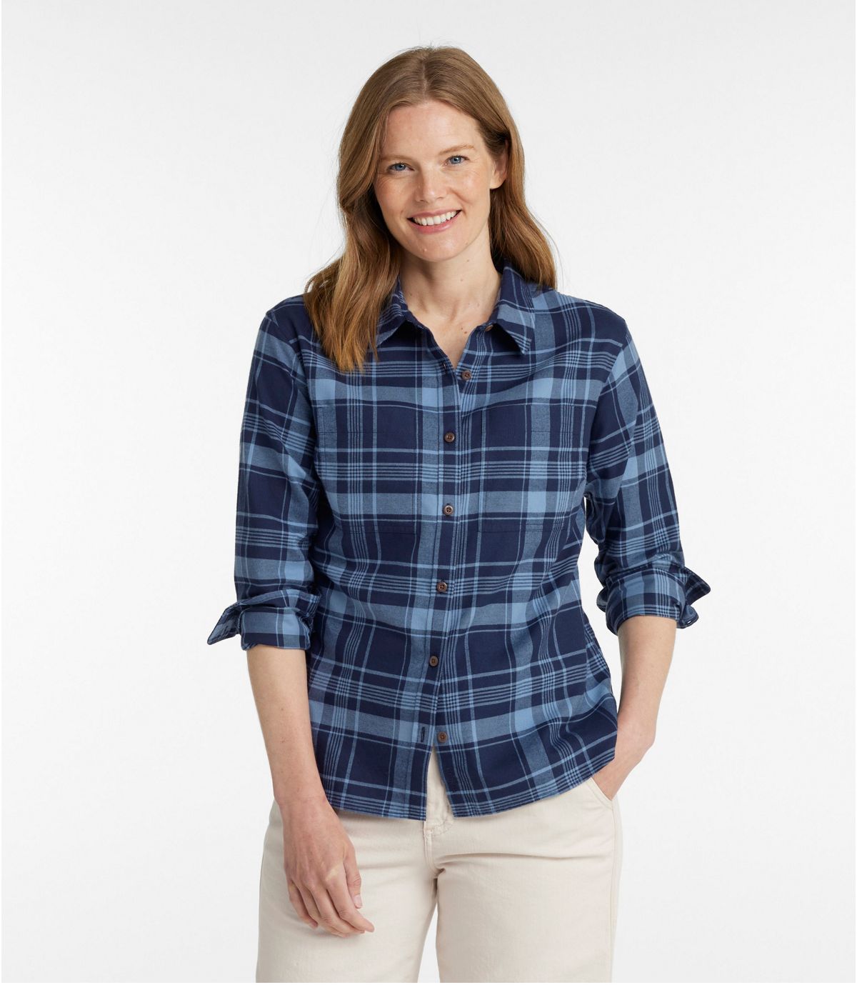 Women's Whisperweight Flannel Shirt, Button-Down - US 9525