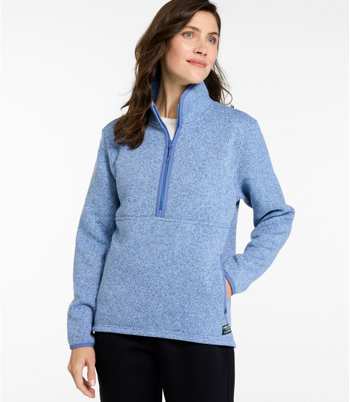 Women's L.L.Bean Sweater Fleece Half-Zip Pullover - US 4406