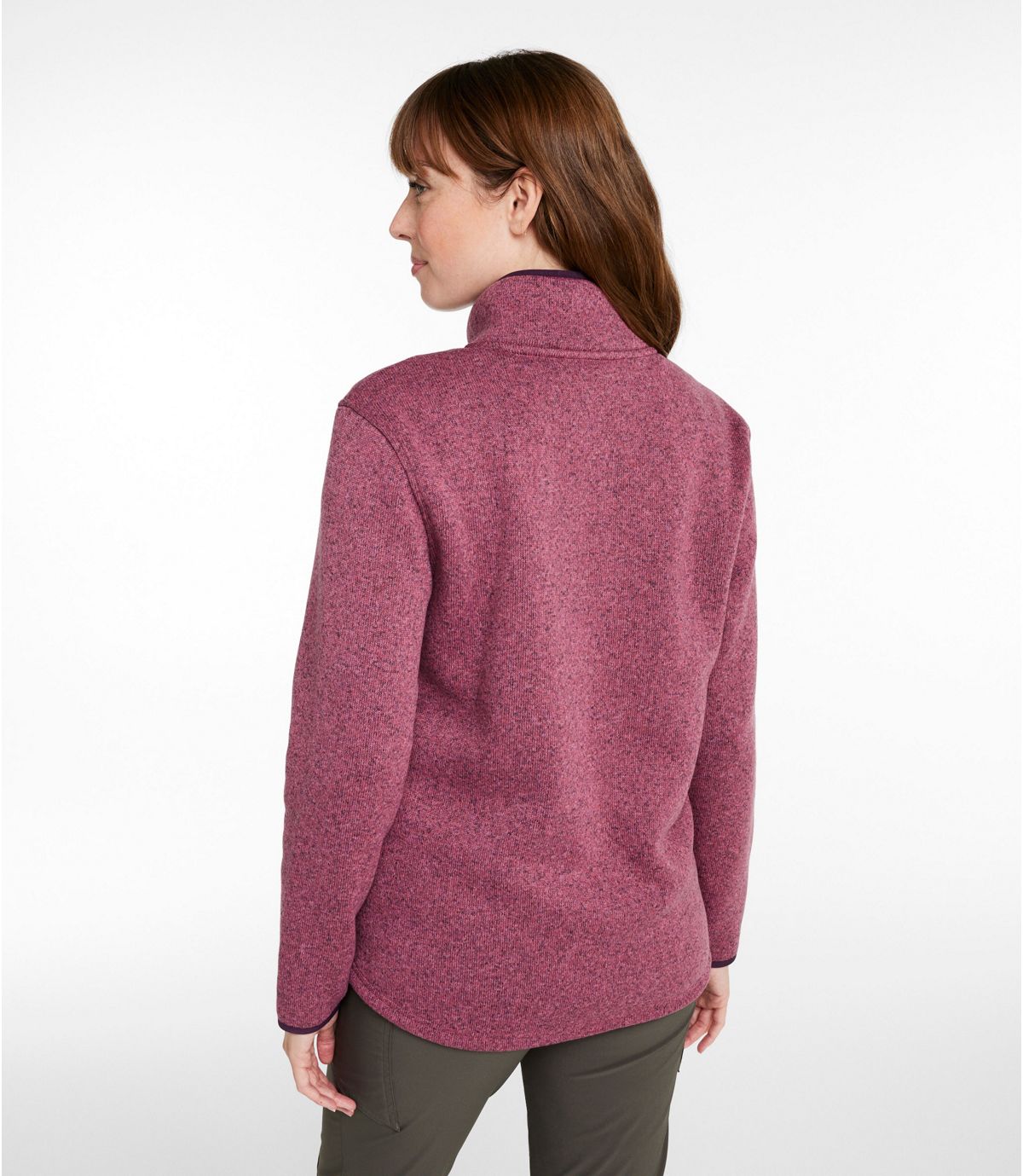 Women's L.L.Bean Sweater Fleece Half-Zip Pullover - US 2082