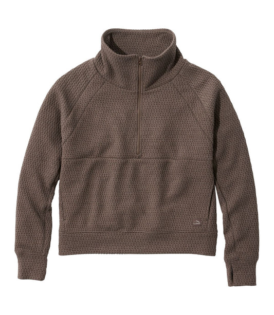 Women's Ridgeknit Half-Zip Pullover, Oversized - US 3388