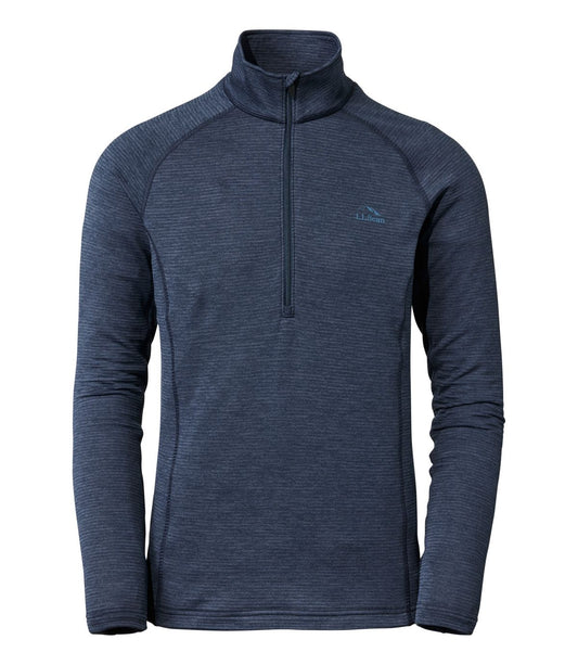 Men's L.L.Bean Midweight Base Layer Crew Top, 1/4 Zip - US 4032