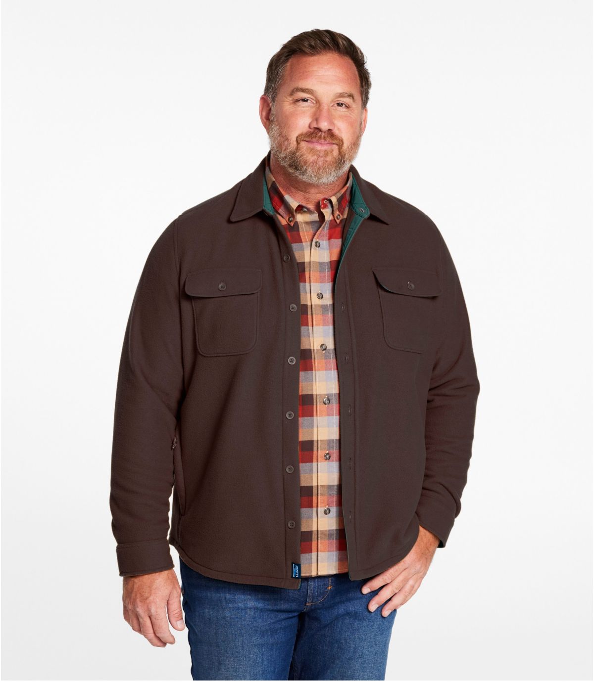 Men's Bean's Mariner Fleece Shirt - US 8939