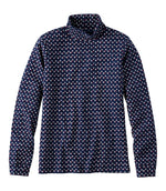 Women's L.L.Bean Interlock Turtleneck, Long-Sleeve Allover Print - US 3851