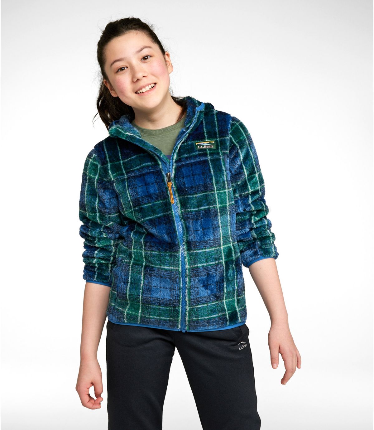 Kids' L.L.Bean Hi-Pile Fleece, Print - US 0901