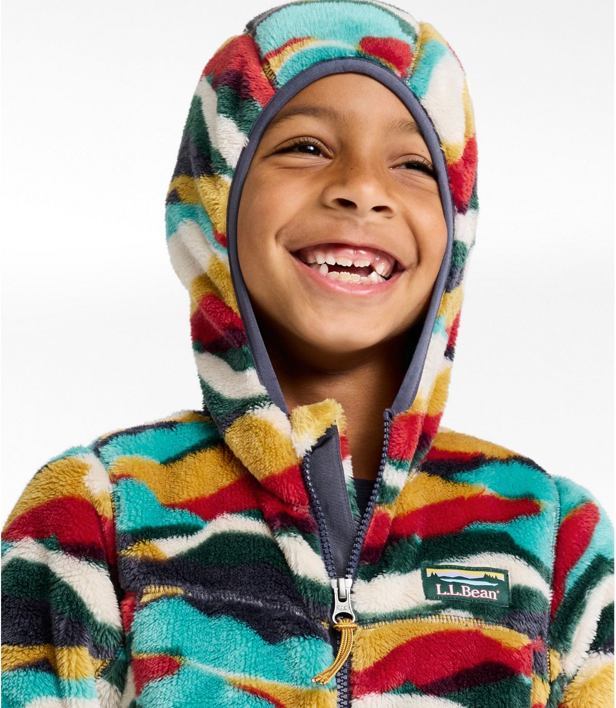 Kids' L.L.Bean Hi-Pile Fleece, Print - US 0901