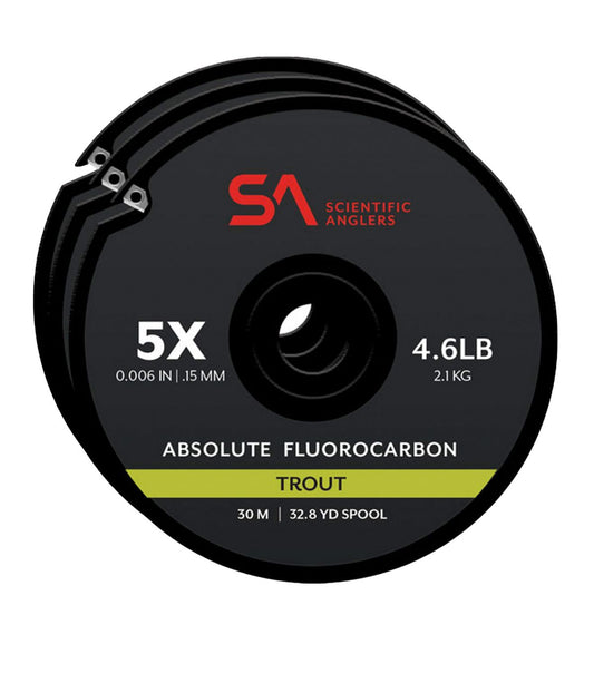 Scientific Anglers Absolute Fluorocarbon Tippet Pack, 30 meter - US 3652