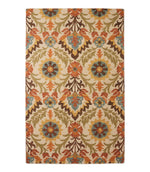 Woodland Wool Hooked Rug - US 9279