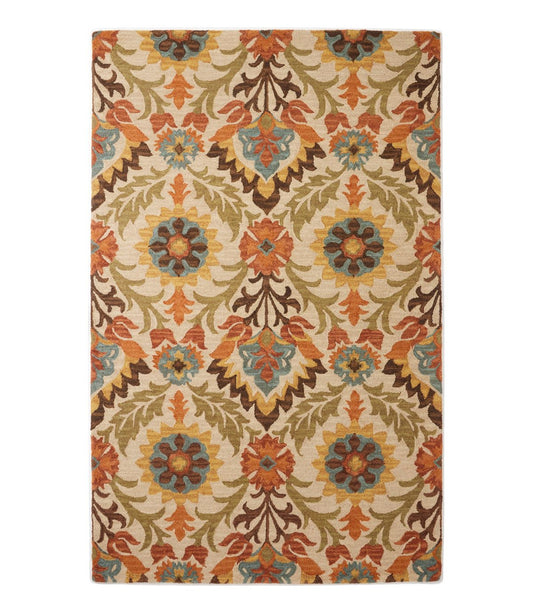 Woodland Wool Hooked Rug - US 9279