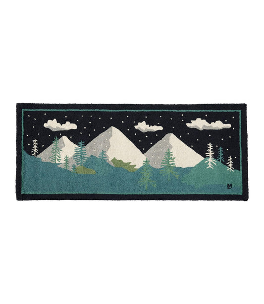Wool Hooked Runner, Winter Woods - US 3400
