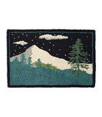 Wool Hooked Novelty Rug, Winter Woods - US 1455