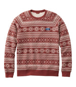 Men's Bean's Quilted Sweatshirt, Crewneck, Print - US 6752