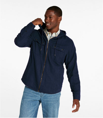 Men's 1912 Field Flannel Shirt, Hooded, Slightly Fitted Untucked Fit - US 6278