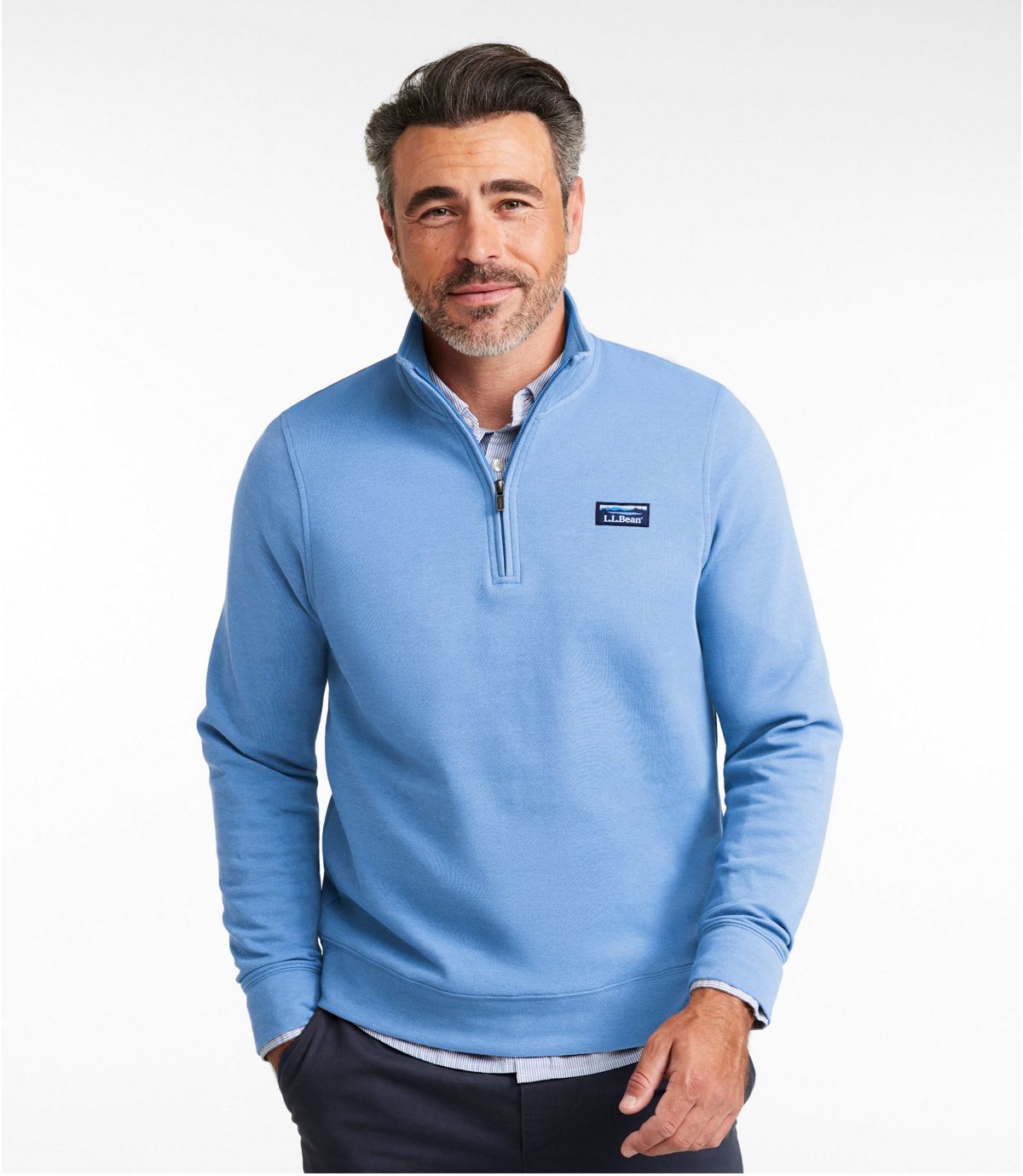 Men's Comfort Stretch Performance® Piqué, Quarter-Zip Pullover - US 3615