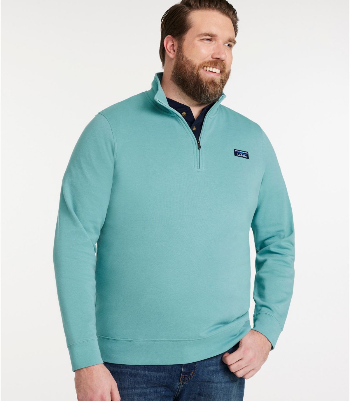 Men's Comfort Stretch Performance® Piqué, Quarter-Zip Pullover - US 3615