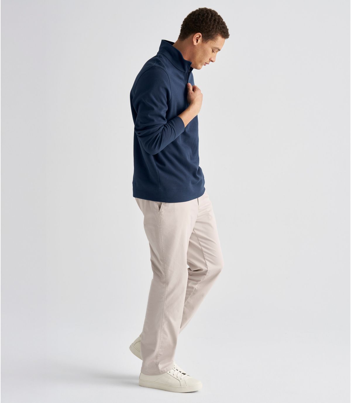 Men's Comfort Stretch Performance® Piqué, Quarter-Zip Pullover - US 3615
