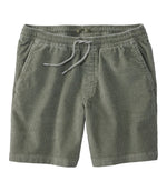 Men's Wide-Wale Cord Pull-On Shorts, 7" - US 2458