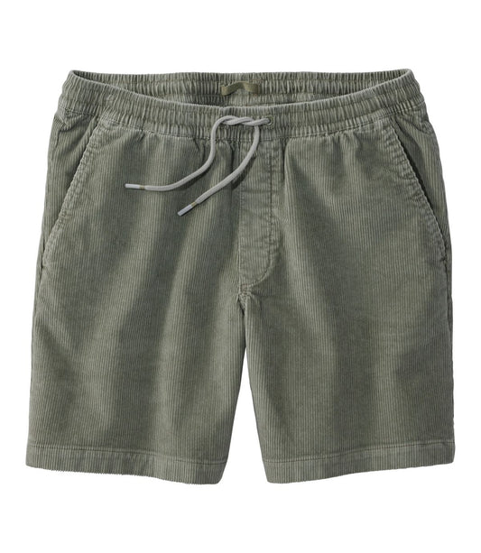 Men's Wide-Wale Cord Pull-On Shorts, 7" - US 2458