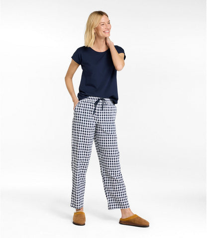 Women's Bean's Seacoast Seersucker Pajama Pant Set - US 2746