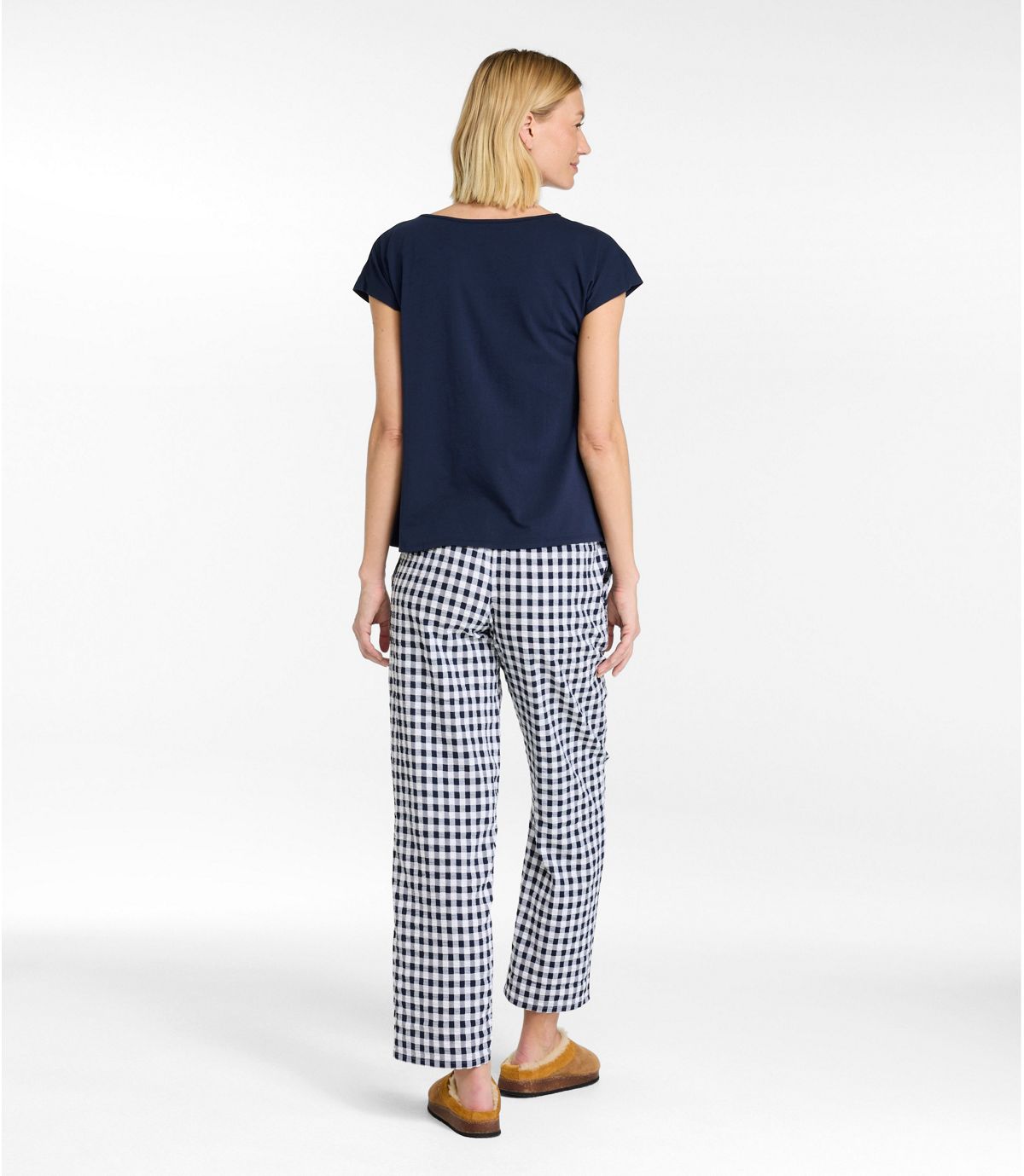 Women's Bean's Seacoast Seersucker Pajama Pant Set - US 2746
