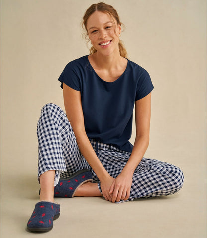 Women's Bean's Seacoast Seersucker Pajama Pant Set - US 2746