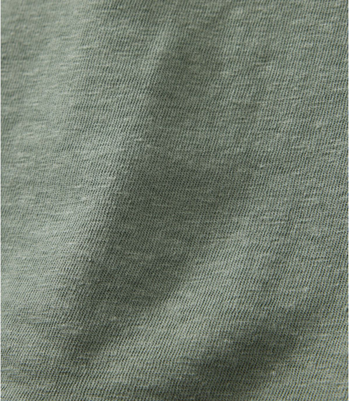 Women's Lakeside Linen/Cotton Tee, Three-Quarter-Sleeve Splitneck Polo - US 5678