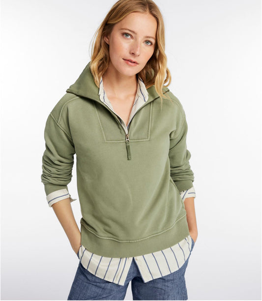 Women's Sunwashed Sweats, Quarter-Zip - US 6091