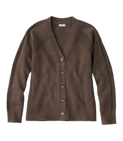 Women's Mariner Shaker Sweater, V-Neck Cardigan - US 2936