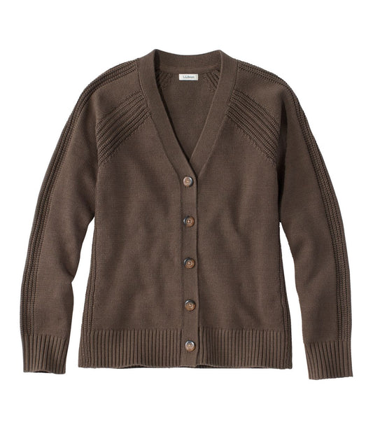 Women's Mariner Shaker Sweater, V-Neck Cardigan - US 2936