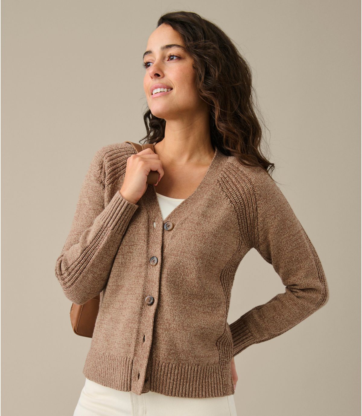 Women's Mariner Shaker Sweater, V-Neck Cardigan - US 2936