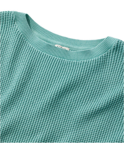 Women's Sunwashed Waffle Sweater, Pullover - US 7305