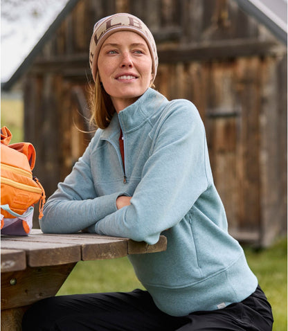 Women's L.L.Bean Cozy Pullover, Quarter-Zip - US 4358