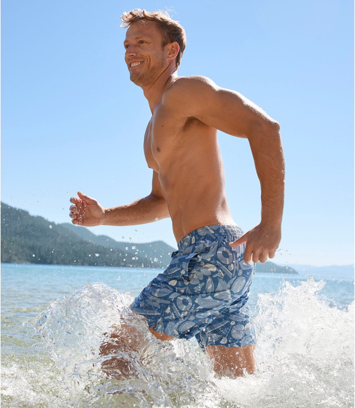 Men's Bold Coast Swim Trunks, 7" - US 4244