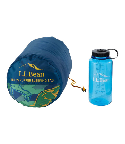 Kids' L.L.Bean Puffer Sleeping Bag, 40° Print - US 6757